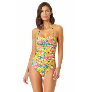 Anne Cole Yellow Floral Bikini
